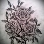 Skizze der Tattoo -Rose auf ihrer Hüfte - suchen cool Tapete 1