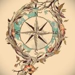 Szélrózsa tetoválás vázlata - nézze meg a 3. vicces képet
