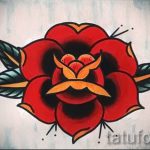 rózsatetoválás régi iskolai vázlatok - jól nézzen ki 1