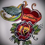 old school rózsa tetoválás vázlatok - jól nézzen ki 4. kép