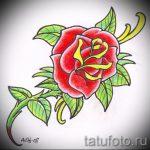 rózsatetoválás old school vázlatok - jól nézzen ki 6. kép