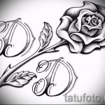 tetováló rózsa fekete -fehér vázlatok 5