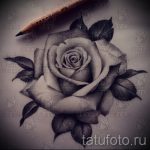 tetováló rózsa fekete -fehér vázlatok 7