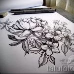 tetoválás rózsák vázlatok dotwork 5