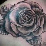 fekete rózsa tetoválás vázlata - jól nézzen ki a 2. képen