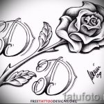 rózsatetoválás vázlat a combon - jól nézzen ki 2. kép