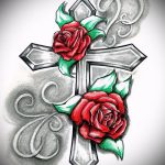 rózsatetoválás vázlat a combon - nézze meg a 7. vicces képet