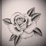 rózsatetoválás vázlat a kezén - jól néz ki 1. kép