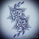 kék rózsa tetoválás vázlata - jól néz ki az 1. kép