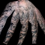 كم الوشم - رسومات الحمائم والملائكة