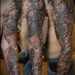 الوشم الأكمام المدرعة المحارب