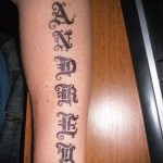 tetoválás andrey névvel 1