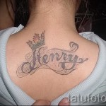 tetoválás a gyermek nevével - fotó példa egy kész tetoválásra 06032016 -ból 5