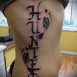 tetoválás a gyermek nevével - fotó példa egy kész tetoválásra a 06032016 -ból 13