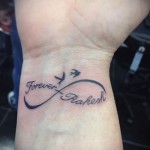 Név Tätowierung am Handgelenk - Beispielfoto des fertigen Tätowierung auf 06032016 1