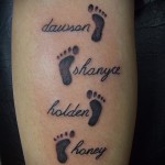 tätowieren die Namen der Männer - Foto Beispiel des fertigen Tätowierung auf 06032016 1