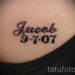 tetoválja a fia nevét - Fotó példa a kész tetoválásra a 06032016 -on 1