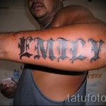 Tattoo -Typ Name - Foto Beispiel des fertigen Tätowierung auf 06032016 1