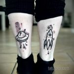 Photo of tattoo with UFO - aliens 07/02/2020 №145 -UFO tattoo-