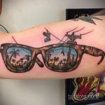 Tatuaż z okularami przeciwsłonecznymi 30.06.2020 №005 -Okulary przeciwsłoneczne-
