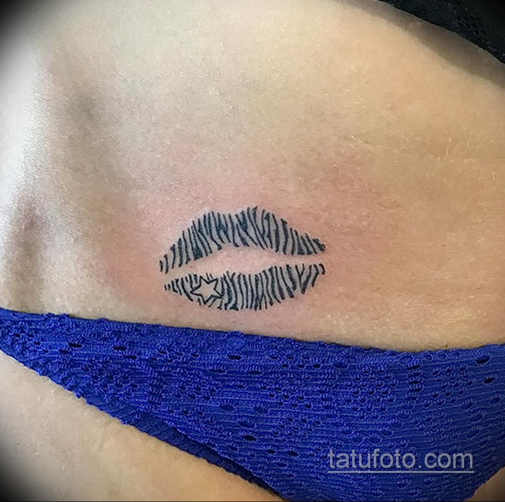 Zdjęcie tatuażu z pocałunkiem 05.07.2021 №227 - pocałunek tatuażu -