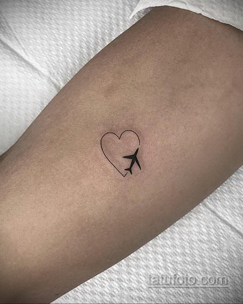 Zdjęcie tatuażu samolotu 07/06/2021 №402 - tatuaż samolotu -