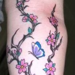 cseresznye tetoválás a karján 2