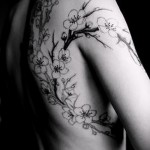 tetoválás fehér sakura - fotó példa 12122015 2. sz