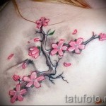 sakura ág tetoválás - fotó példa 12122015 # 2