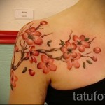 sakura ág tetoválás - fotó példa 12122015 5. szám