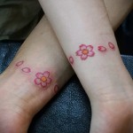 Sakura tetoválás a csuklón - fotó példa 12122015 -ből, 2. sz