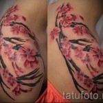sakura tetoválás a lapockán - fotó példa 12122015 4. számból