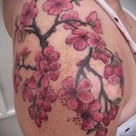 sakura tetoválás a vállán - fotó példa 12122015 # 2