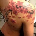 sakura tetoválás a vállán - fotó példa 12122015 # 4
