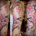 sakura tetoválás a kezén - fotó példa 12122015 2. szám