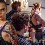 sakura tetoválás a kezén - fotó példa 12122015 № 9