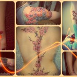 Sakura tetoválás fotó - kész tetoválási lehetőségek a fotón