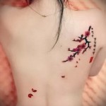 sakura virág tetoválás - fotó példa 12122015 1. szám
