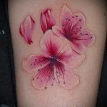 sakura virág tetoválás - fotó példa 12122015 2. szám