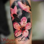 sakura virág tetoválás - fotó példa 12122015 -ből 3. sz