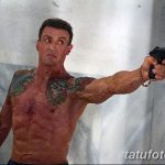 صورة وشم سيلفستر ستالون بتاريخ 27/7/2017 برقم 017 - سيلفستر ستالون Tattoo_tatufoto