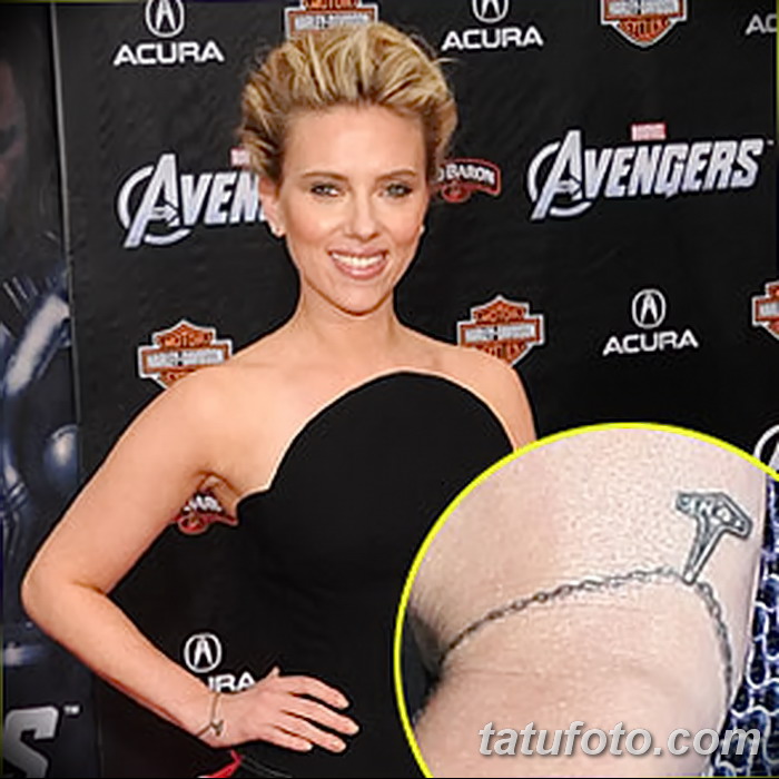 снимка Татуировка Скарлет Йохансон от 10.11.2017 г. № 042 - Скарлет Йохансон Тато -