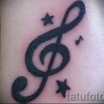 Treble Clef Tattoo On Wrist 4 Pics