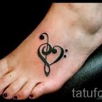 Treble Clef Tattoo On Leg 6 Photos