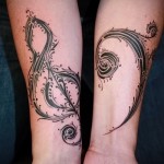 Treble Clef Tattoo On Hand 5 Photos