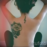 Treble Clef Tattoo on Neck 4 Photos