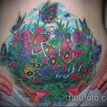 Фото татуировка, скриваща стрии (татуировка) (стойност) - примерна рисунка - 038