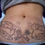 Фото татуировка, скриваща стрии (татуировка) (стойност) - примерна рисунка - 040