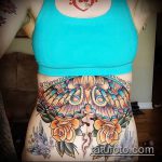 Фото татуировка, скриваща стрии (татуировка) (стойност) - примерна рисунка - 054