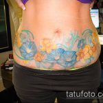 Фото татуировка, скриваща стрии (татуировка) (стойност) - примерна рисунка - 057